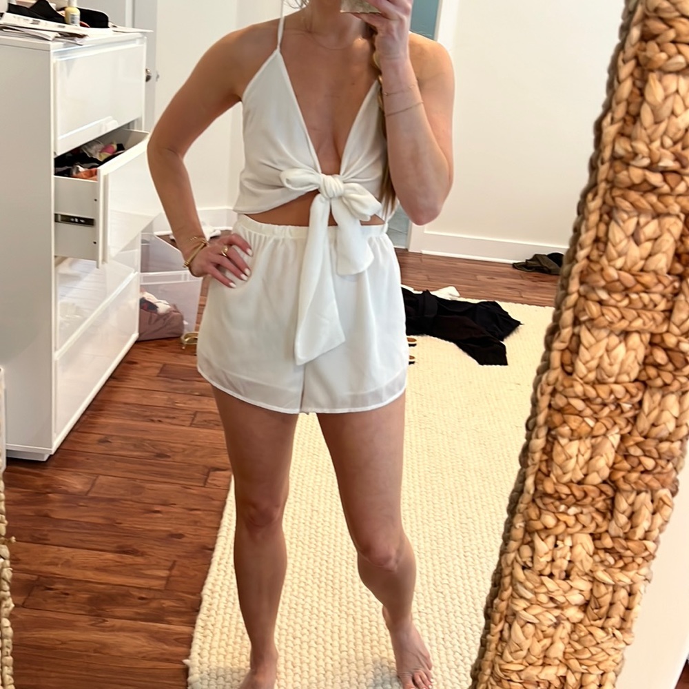 SHEIN white coverup